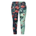 Leggings Donna Stampa Teschio Rosa Gotico Elastico Fitness Yoga Pantaloni Casual Quotidiano - 3XL / Parte Inferiore (Stile 3)