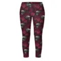 Leggings con stampa teschio e rose da donna, pantaloni da yoga elastici per sport e tempo libero. - 3XL / Parte Inferiore (Stile 4)