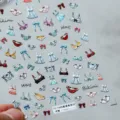3D geprägte süße Bikini und Dessous Nagelaufkleber, perfekt für sommerliche Nail-Art. - TS-1448 Hawaii-Party - Neues Relief