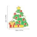 Weihnachtsbaum Emaille Brosche Weihnachtsgeschenk Kleidung Zubehoer feine Detailansicht. - Weihnachtsbaum