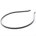 Black metal headband thin hair hoop variant, minimalist DIY hair accessory base for daily wear. - 3mm / Black