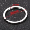 Flat metal key ring 30mm split ring keychain hardware accessory replacement component pack - 30mm (20 Pieces)