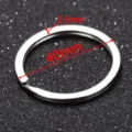Flat metal split key ring double layer 40mm diameter 2.5mm thickness keychain DIY accessory - 40mm (20 Pieces/Pack)