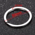 Flat metal key ring split ring heavy duty double layer keychain hardware accessory 50mm - 50mm (20 Pcs/Pack)