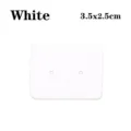 Weisse Ohrring Präsentationskarten 3.5x2.5cm, Papierkarten für Schmuckverpackung. - 50 Blatt/Packung / Weiß