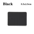 Schwarze Ohrring Display Karte 3.5x2.5cm Kraftpapier Schmuck Verpackungskarte Ohrstecker - 50 Blatt/Packung / Schwarz