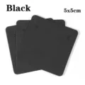 Black square paper jewelry cards, 5x5cm earring display cards, necklace packaging cards. - 5x5cm (50 Pieces/Pack) / Black