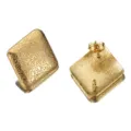 Goldfarbene edelstahl quadratische ohrring rohlinge mit anhängerring für diy schmuck. - Diamant mit Ohrringrückseite / Silber