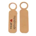 Kraft paper handmade gift tags with ring hole, perfect for jewelry price tags and DIY craft cards. - Handmade Style / 50 Pieces/Pack / Coffee