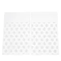 Sachets en plastique adhésifs à pois, poches d'emballage transparentes pour petits bijoux. - 50 Pièces/Paquet / Blanc à Pois