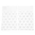 Sacs d'emballage en plastique transparents autocollants avec motif d'étoiles 50pcs - 50 Pièces/Paquet / Étoiles Blanches