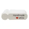 Handmade with love paper labels, white blank craft tags for DIY jewelry pricing and gifts. - Handmade Style / 50 Pieces/Pack / White