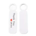 White paper thank you tags variant with hanging hole for gift decoration and DIY crafts. - Thank You Style / 50 Pieces/Pack / White