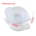 Silicone epoxy resin mixing cup DIY craft tool transparent measuring cup 6.4x4.3cm - Silicone Mixing Cup