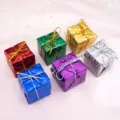 6pcs Mini Cajas De Regalo Navidad Adornos Árbol Pequeños Paquetes Coloridos Set - Caja De Regalo / Juego de 6