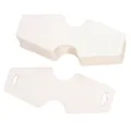Foldable white paper jewelry cards for necklace packaging, hanging display bracelet cards SKU. - 12x5cm (50 Pieces/Pack) / White