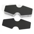 Black foldable necklace display cards, paper jewelry cards for bracelets and hair accessories. - 12x5cm (50 Pieces/Pack) / Black