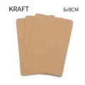 Kraft paper jewelry display cards 6x9cm for necklaces and earrings packaging holder. - 5x9cm (50 Pieces/Pack) / Khaki