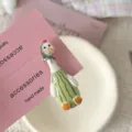 Cute funny goose hair clip detail, aesthetic pink card display, unique quirky hairpin - Goose Shape / Watermelon Goose