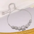 Vierkante Suiker Geometrische Stijl (BP2379) / Zilver