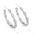 Halfopen Hoepel (EP5537) / Zilver met Witte Zirconia
