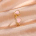 Hart Open Ring / Goud-Roze Ring