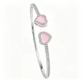 Zilver-Roze Armband A