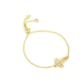 Vergulde verstelbare zirkoon kruis armband mode dames sieraden stijl variant item - Hol Kruis Armband / Goud