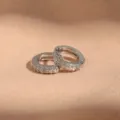 Zilver 9mm Oorring