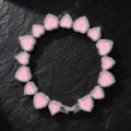Zilver-Roze Armband