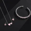 Zilver-Roze 3-delige set B