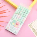Cute dinosaur gel pen set press type 0.5mm black ink cartoon student stationery school supplies - Small Dinosaur / 6-Piece Pack