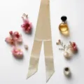Joli foulard fin en satin avec strass ruban de cheveux chic unie elegante pour femme - 5 Mètres