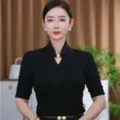 Koreaanse stijl magnetische parel sjaal nekbeschermer dames veelzijdige ketting accessoire - Lange Stijl met Grote Parels / Zwart