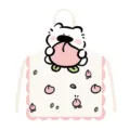 Joli tablier de cuisine en tissu motif chiot pêche, modèle adulte anti-salissure maison - 65x75cm Adulte / Chiot Pêche 1
