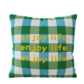 Korean style checkered square throw pillow sofa decorative cushion cover soft and comfortable - Double-Sided Pattern 35X35cm (Pillowcase Without Insert) / Korean Plaid Pillow B