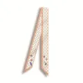 Chic foulard en soie twilly long et étroit pour femmes, accessoire de sac et ruban de cou. - Style 24