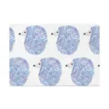 Stoffen placemat met blauw egeltjespatroon, hittebestendige onderzetter voor potten en gerechten. - Egel 01 / 30x45cm Tafelmat