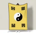 Creative flannel blanket with Yin-Yang symbol, ultra-thick warm fleece throw for cozy home use. - Taoist Robe Style / 100x70cm [Lap Blankets]