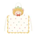 Cute fruit animal shaped apron detail, adult sleeveless cooking apron with polka dots design. - Fruit Animal 5 Beige Strap