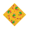 Cartoon printed insulation pad cute crocodile pattern heat resistant dining table coaster mat - Crocodile Rabbit 02 / 12x12cm Placemat
