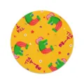 Cute cartoon crocodile rabbit pattern heat insulation pad cup mat table coaster detail - Crocodile Rabbit 02 / 17x17cm Placemat