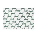 Vue détaillée de set de table en tissu nordique avec motif de lapin vert, décoration. - Motif Lapin 06 / 30x45 Set de Table