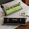 Ensemble de longs coussins créatifs batterie pour canapé lit, coussin lombaire confortable. - Batterie Pleine Verte