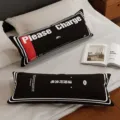 Coussin lombaire de batterie creatif pour chaise de bureau et canape oreiller long. - À Charger Noir