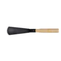 Gardening shovel with black metal blade and wooden handle for potted plants indoor use. - Wooden Handle Flat Shovel