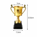 Gold trophy award cup with black base for DIY floral arrangement and ceremony decor. - Style B / 1 Piece