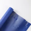 Rouleau de papier d'emballage floral en maille nid d'abeille bleu art papier creux - 50cm*10 Yards/Rouleau / Bleu Klein