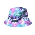 Chapeau bob tie-dye coloré pour hommes et femmes, chapeau de soleil streetwear décontracté. - M (56-58cm) / Teinture-Lien Double Face 02