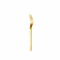 Gold stainless steel dessert fork fruit fork kitchen tableware 13.4cm long 18g lightweight - Fork / 13.4cm / Gold Fork
